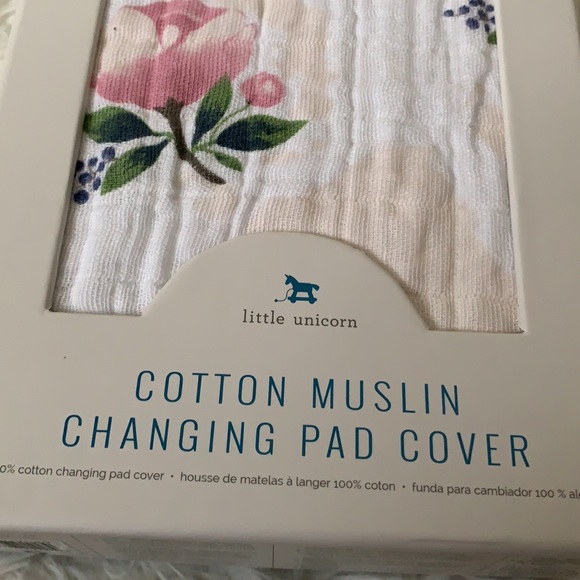 Little Unicorn Cotton Muslin Changing Pad Cover - Picture 2 of 8
